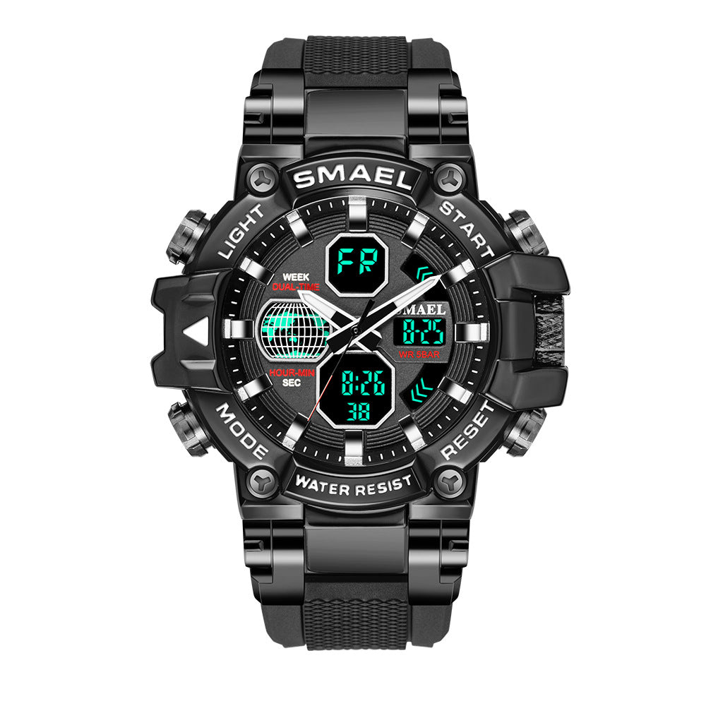 Discover the Ultimate Fitness Companion: Brand Men's Sports Fashion Fitness Watch Dual